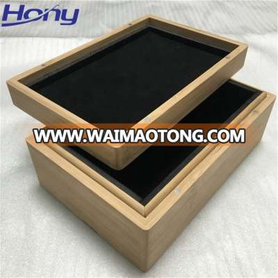 High End Luxury Wooden Tea Presentation Box with Magnetic Lid for Bag and Tin Packaging