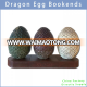 Dragon Egg Bookends for Game of Thrones Resin Book Holder